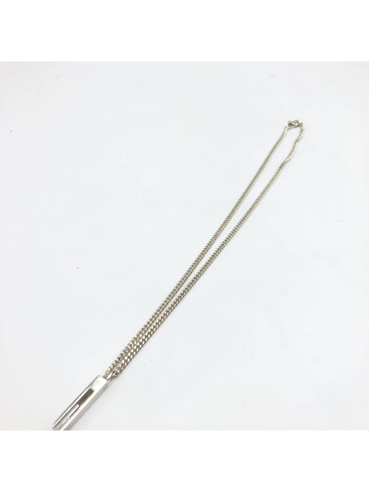 Sterling Silver G Bar Pendant Necklace alternative