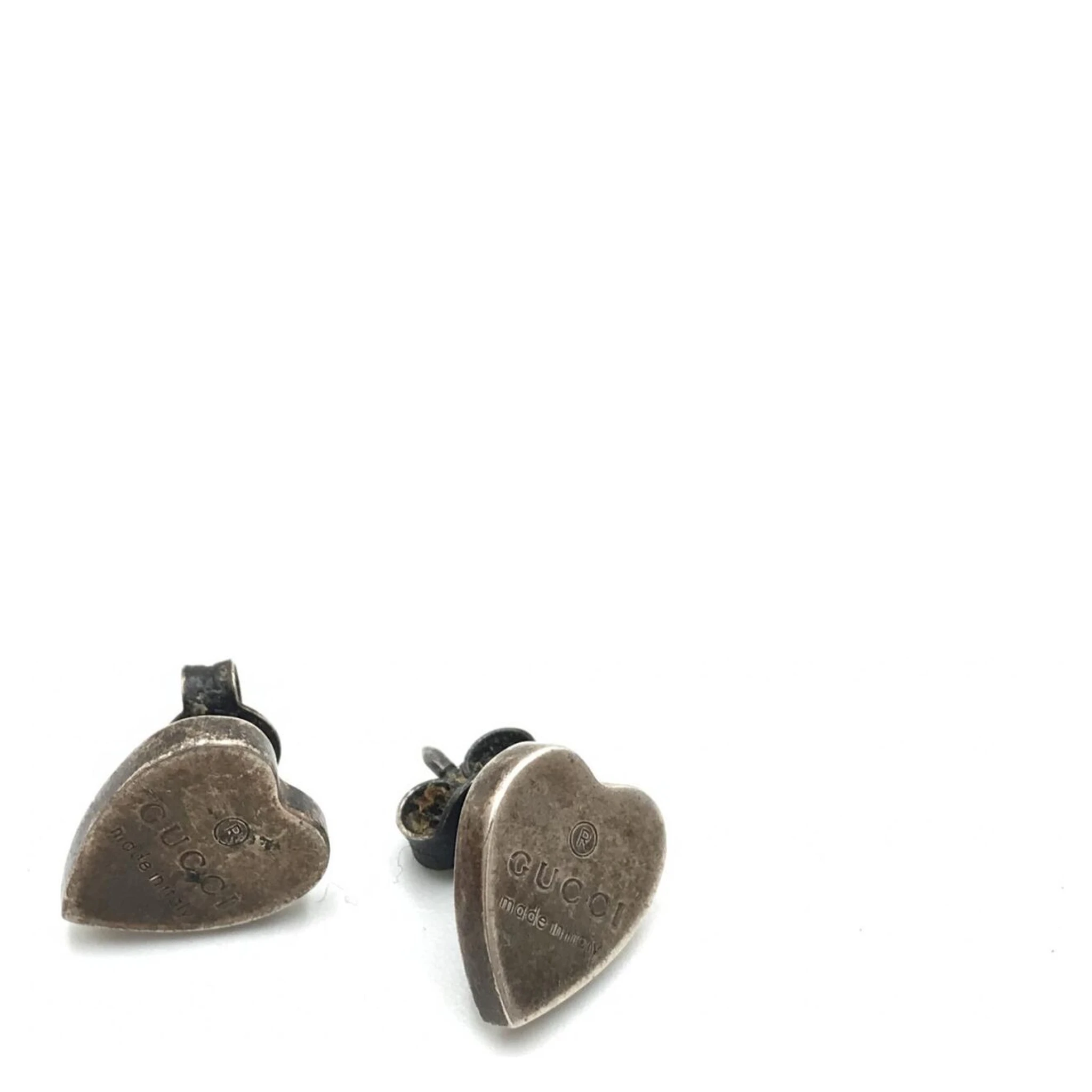 Silver 925 Heart Stud Earrings