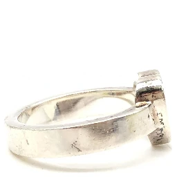 Sterling Silver Heart Trademark Ring, US Size 5.5