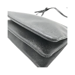 Trio Black Leather Shoulder Bag