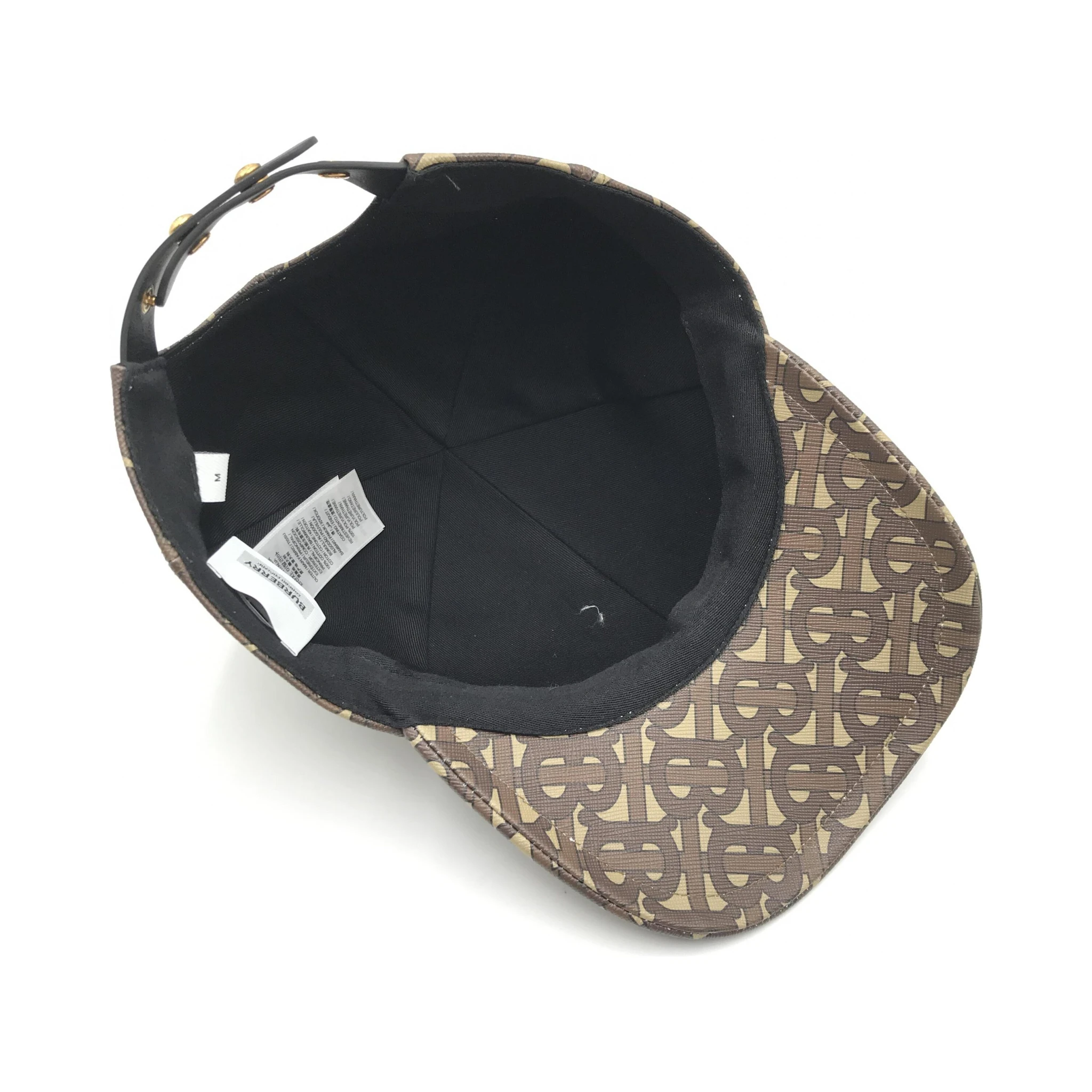 TB Monogram Baseball Cap In Brown