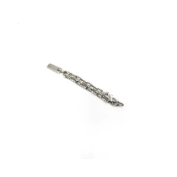 Sterling Silver Logo Plate Chain Bracelet