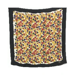 Silk Scarf With Vibrant Jewelry Print