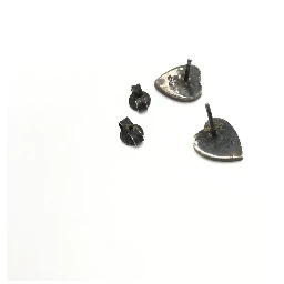 Silver 925 Heart Stud Earrings