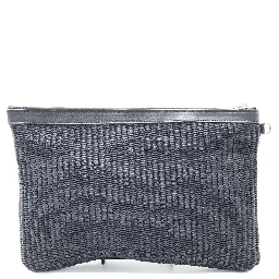 Rive Gauche Zipped Pouch In Black
