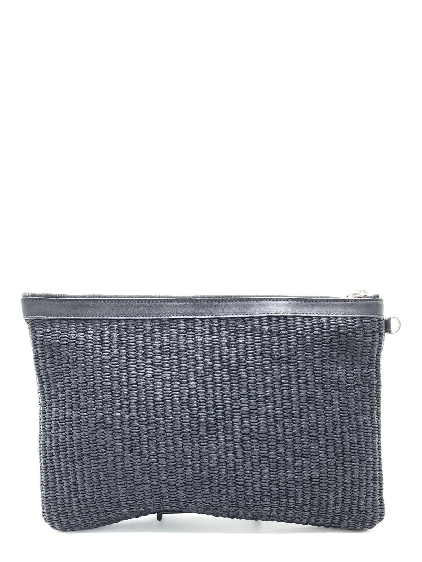 Rive Gauche Zipped Pouch In Black