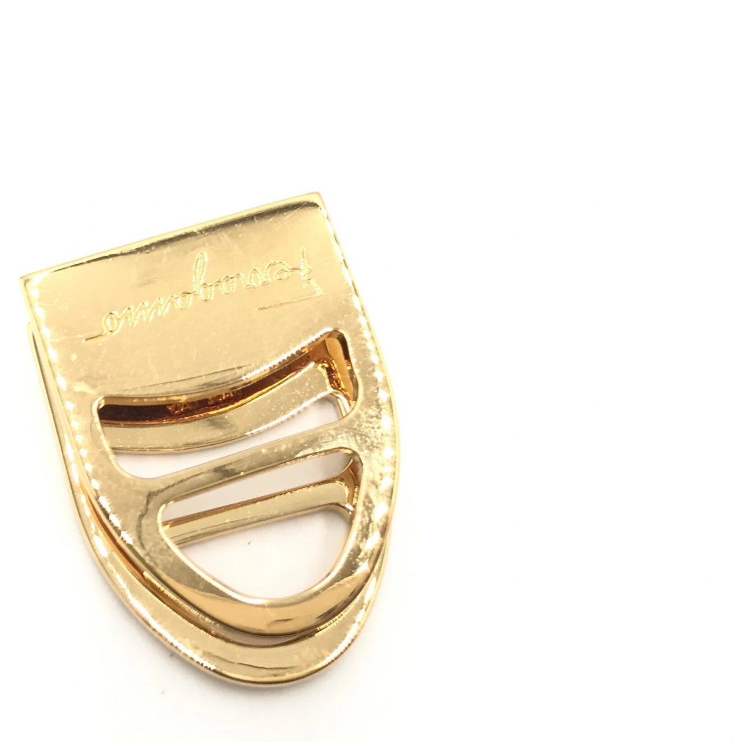Salvatore Ferragamo Vara Metal Scarf Ring