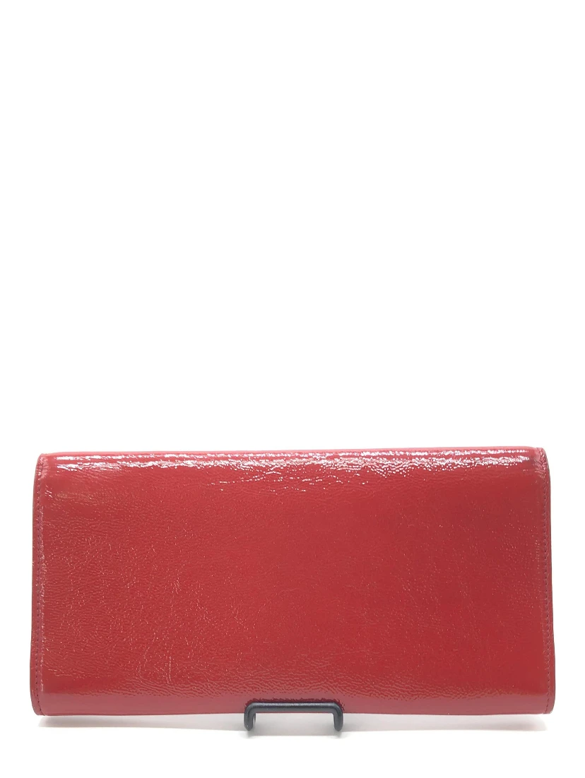 Red Patent Leather Clutch Bag