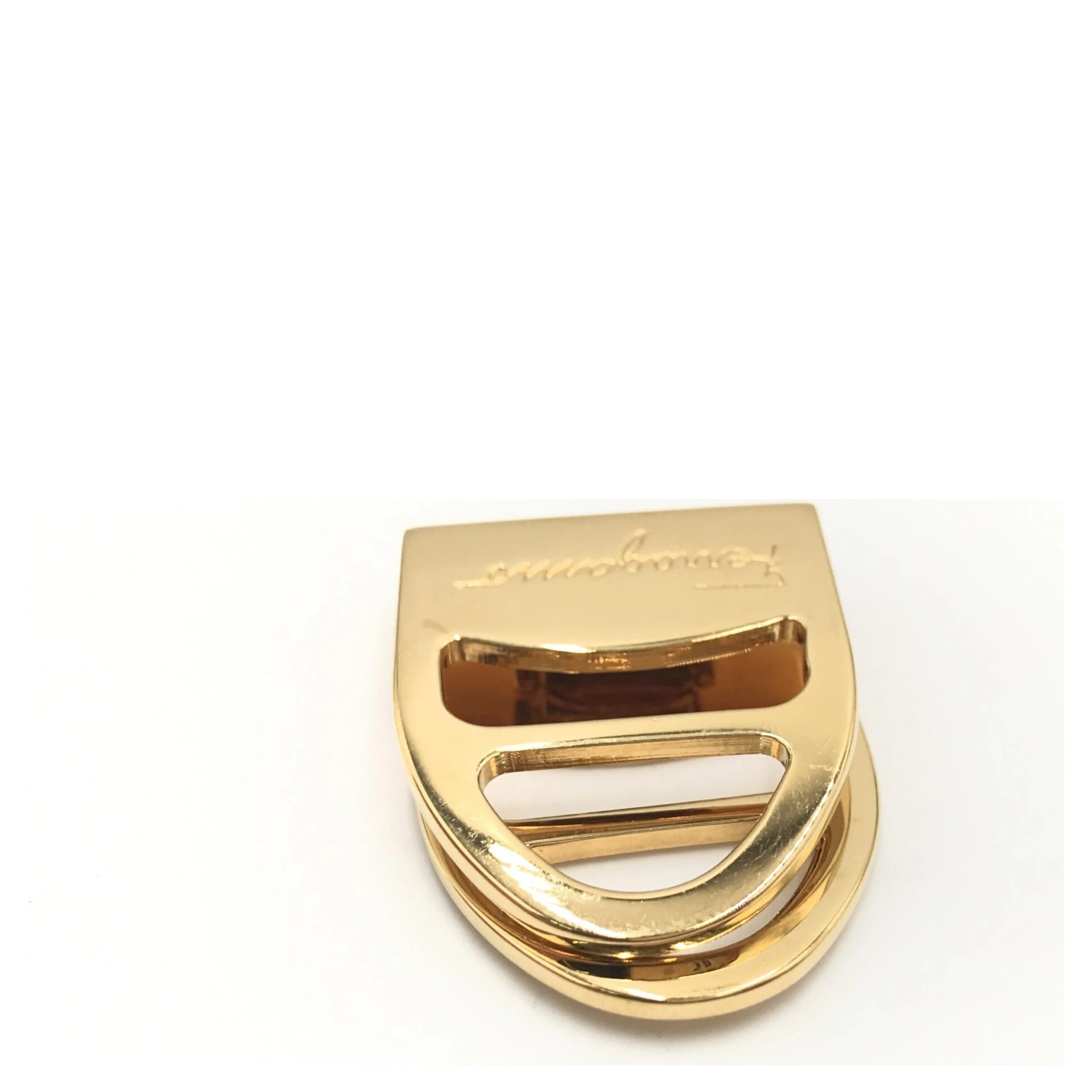 Salvatore Ferragamo Vara Metal Scarf Ring