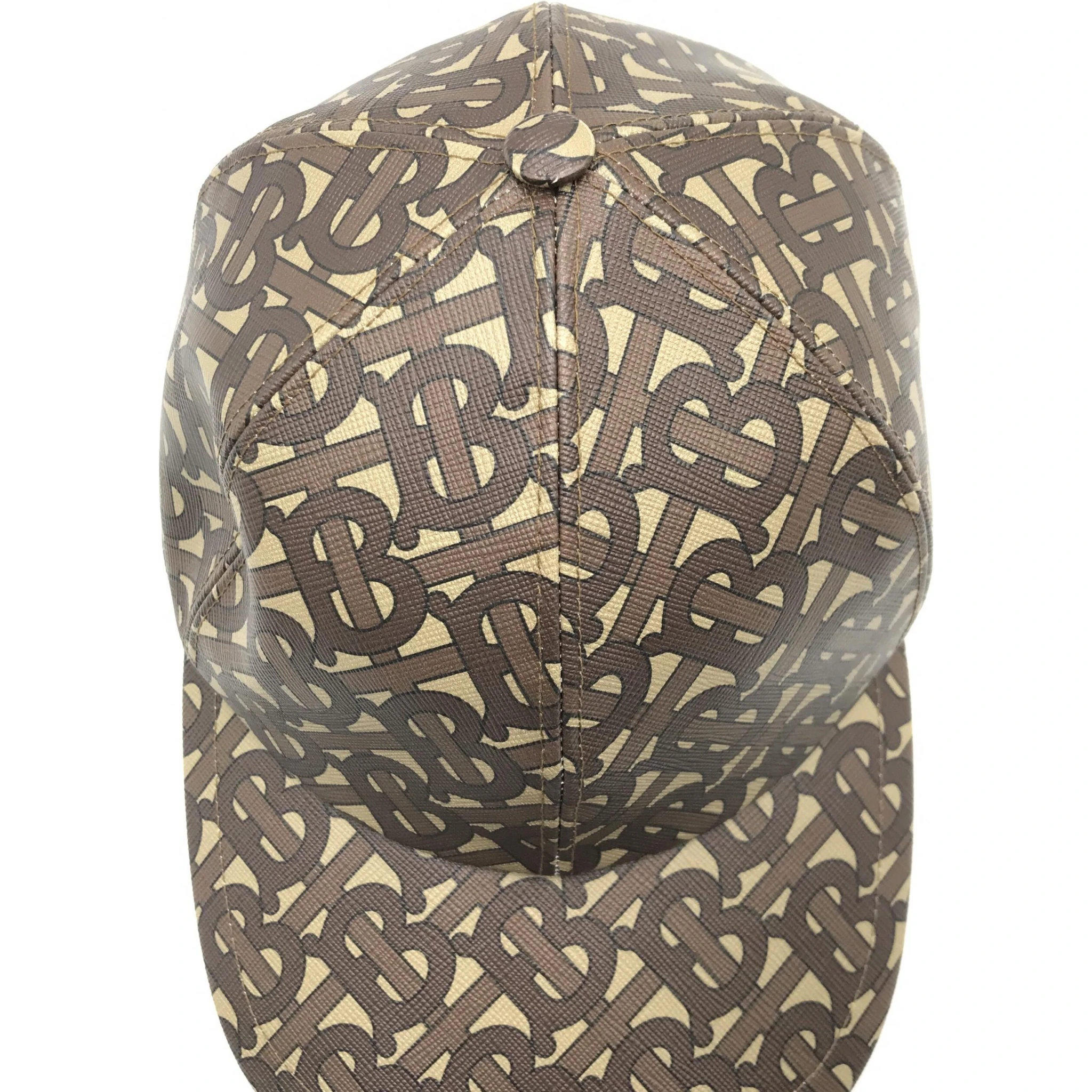 TB Monogram Baseball Cap In Brown