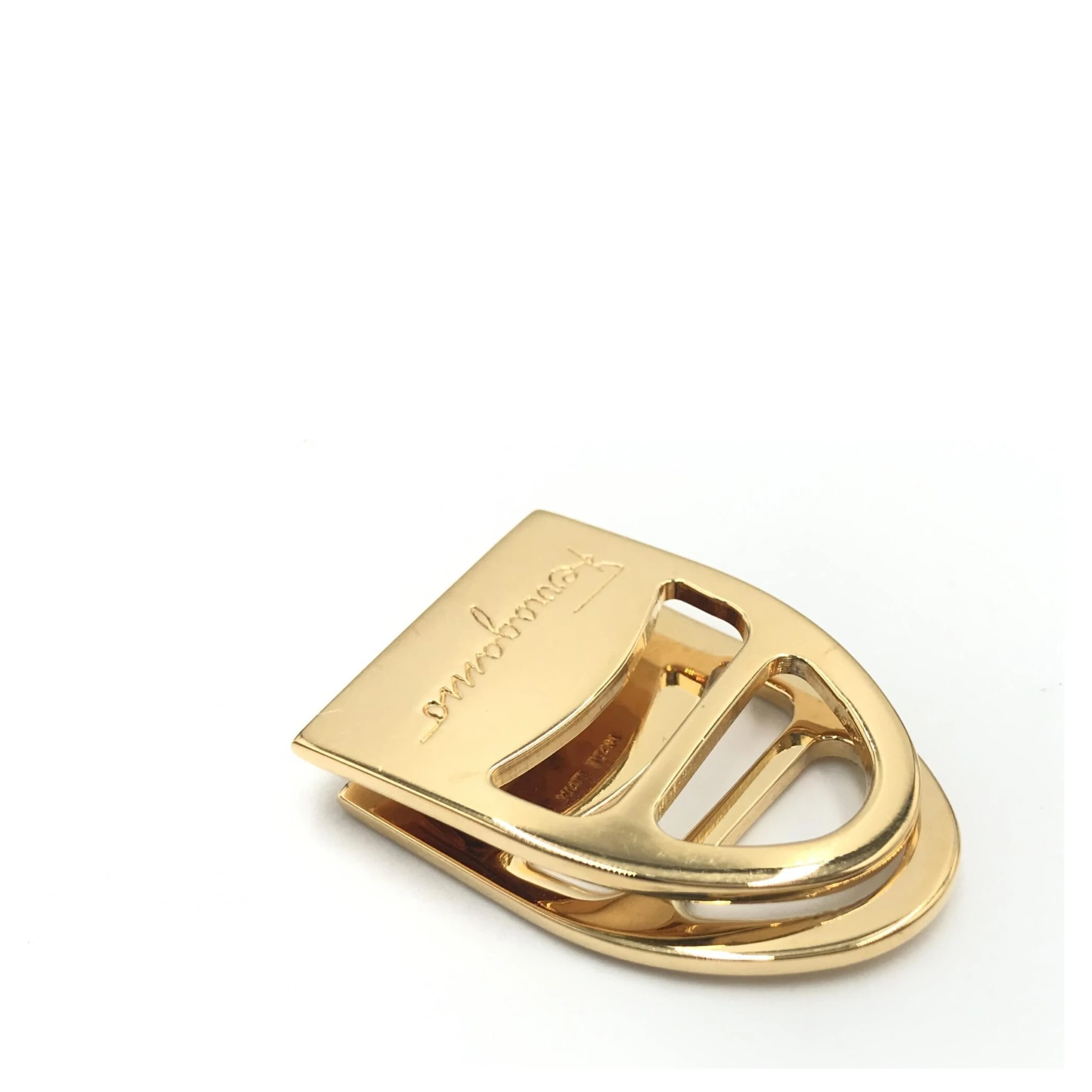 Salvatore Ferragamo Vara Metal Scarf Ring