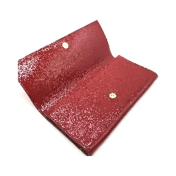 Red Patent Leather Clutch Bag