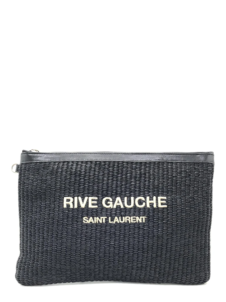 Rive Gauche Zipped Pouch In Black alternative