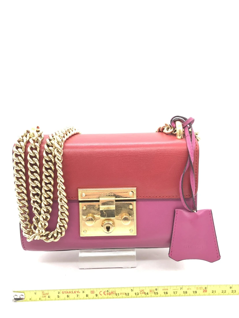Padlock Crossbody Shoulder Bag In Pink