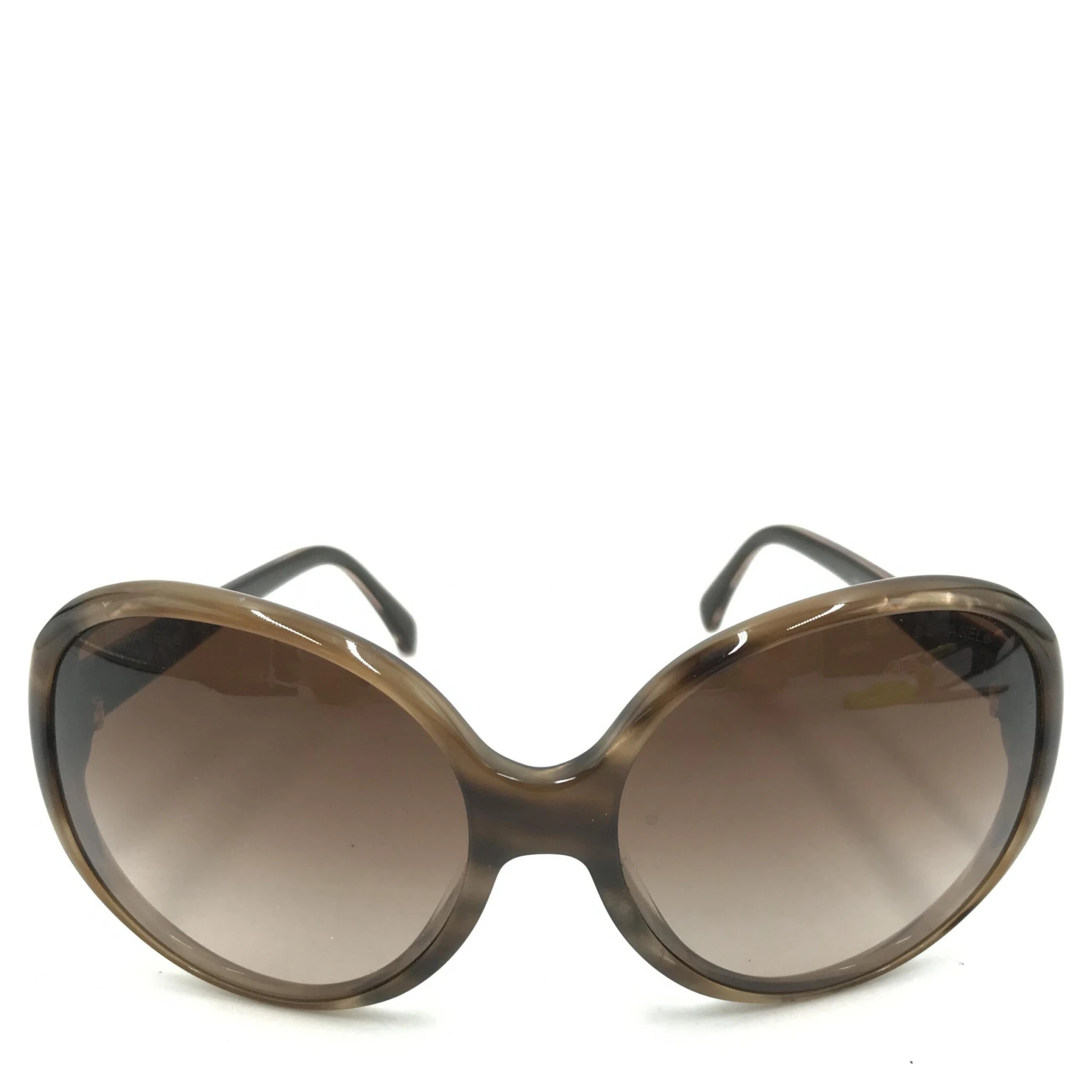 Oversized Gradient Brown Sunglasses