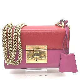 Padlock Crossbody Shoulder Bag In Pink