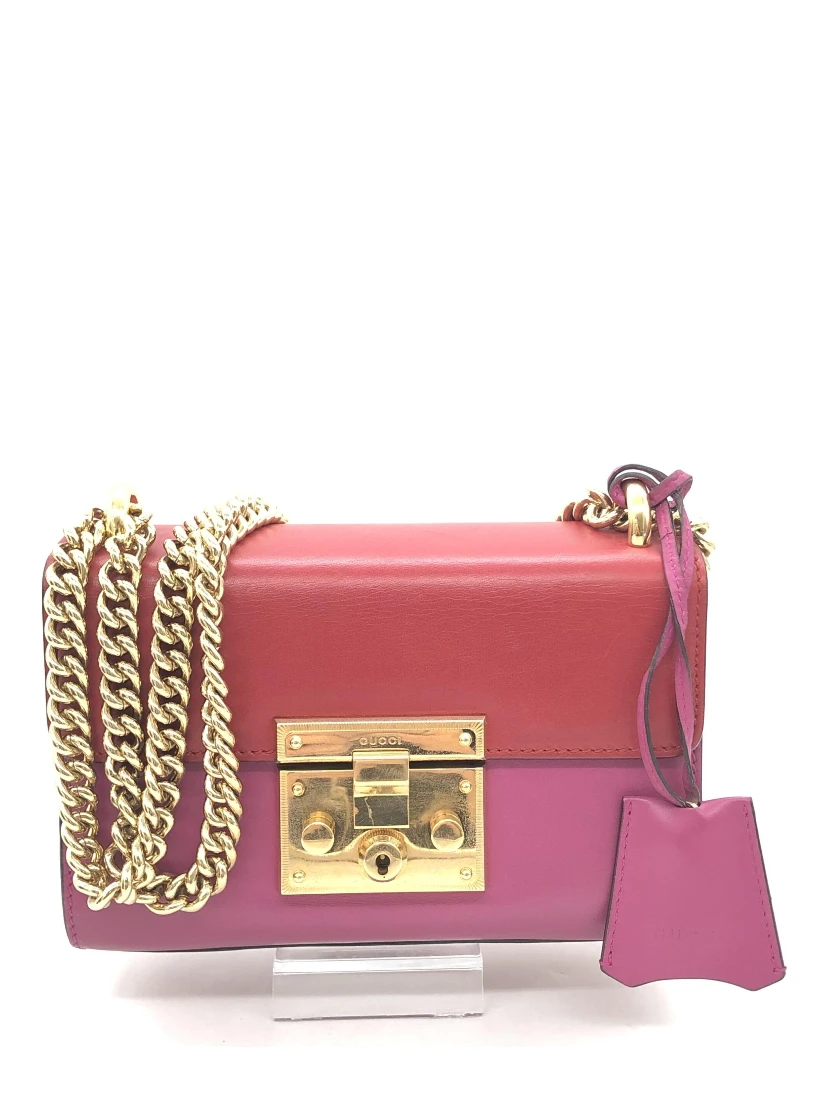 Padlock Crossbody Shoulder Bag In Pink