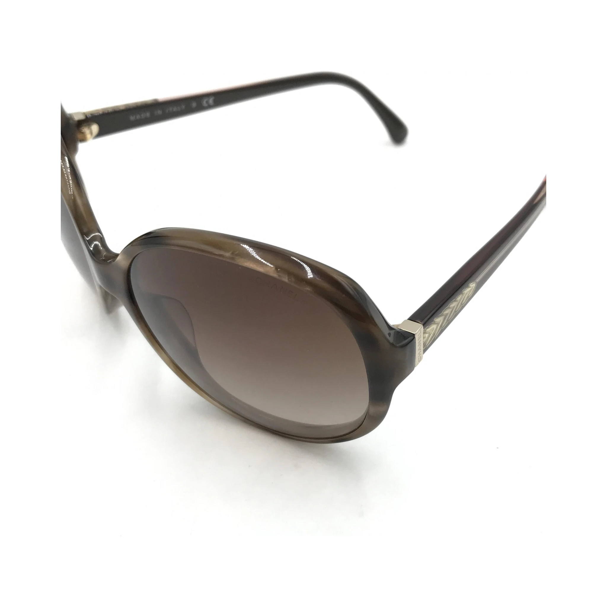 Oversized Gradient Brown Sunglasses