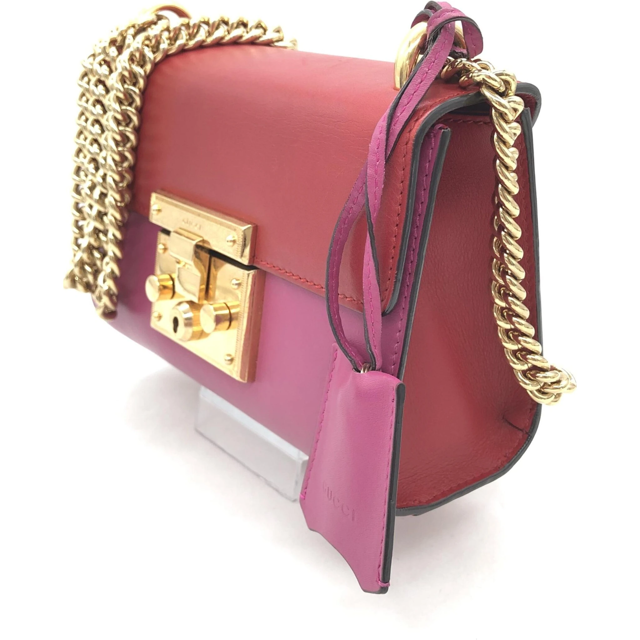 Padlock Crossbody Shoulder Bag In Pink