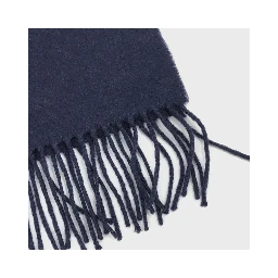Navy Blue Soft Wool Scarf