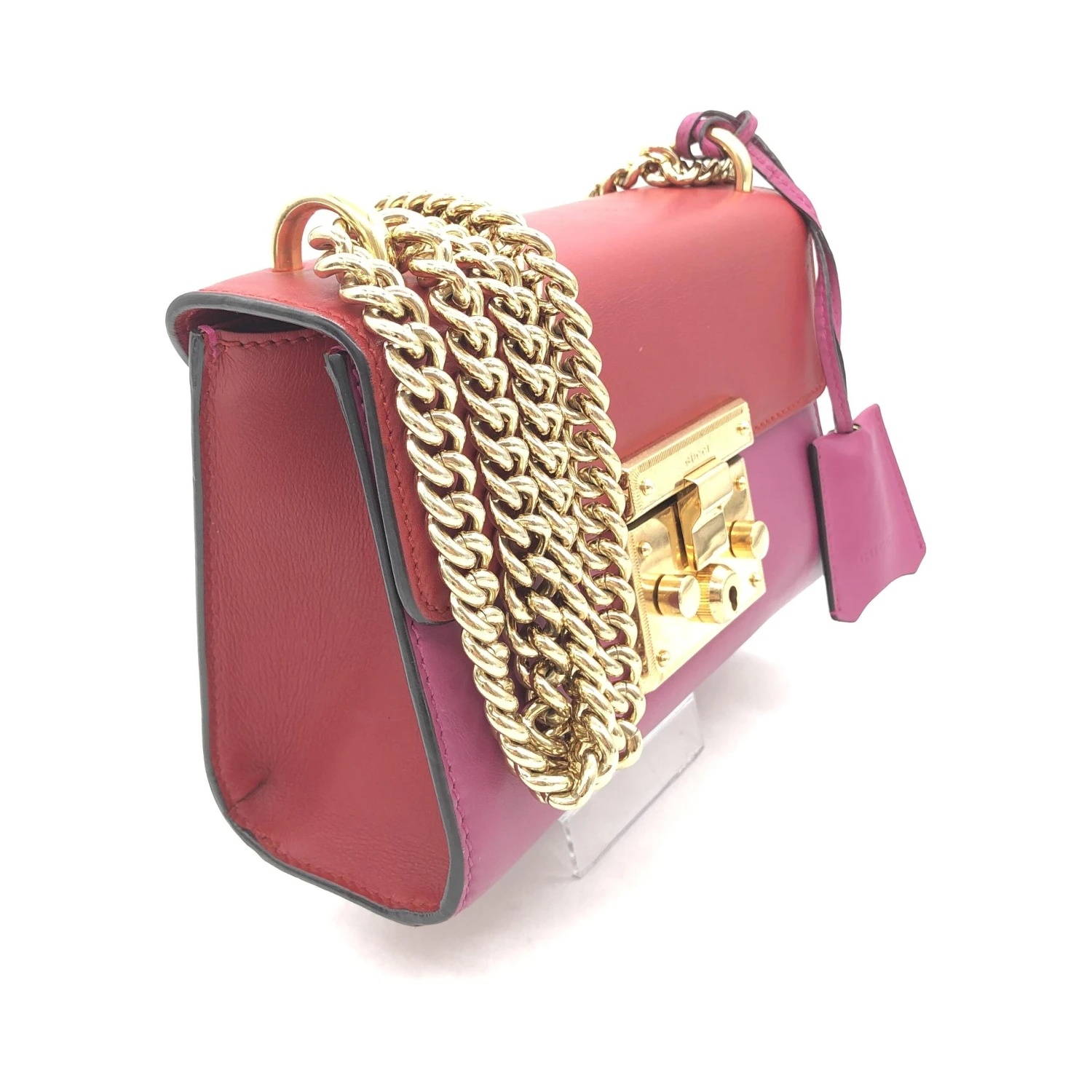 Padlock Crossbody Shoulder Bag In Pink