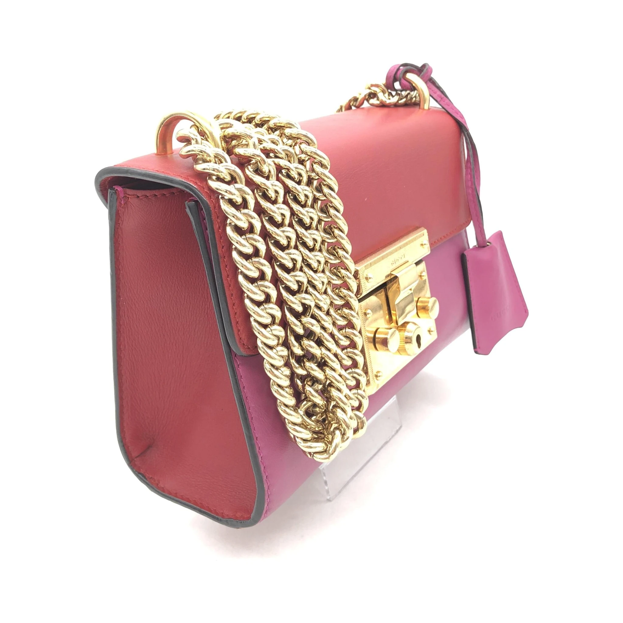 Padlock Crossbody Shoulder Bag In Pink