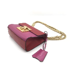 Padlock Crossbody Shoulder Bag In Pink