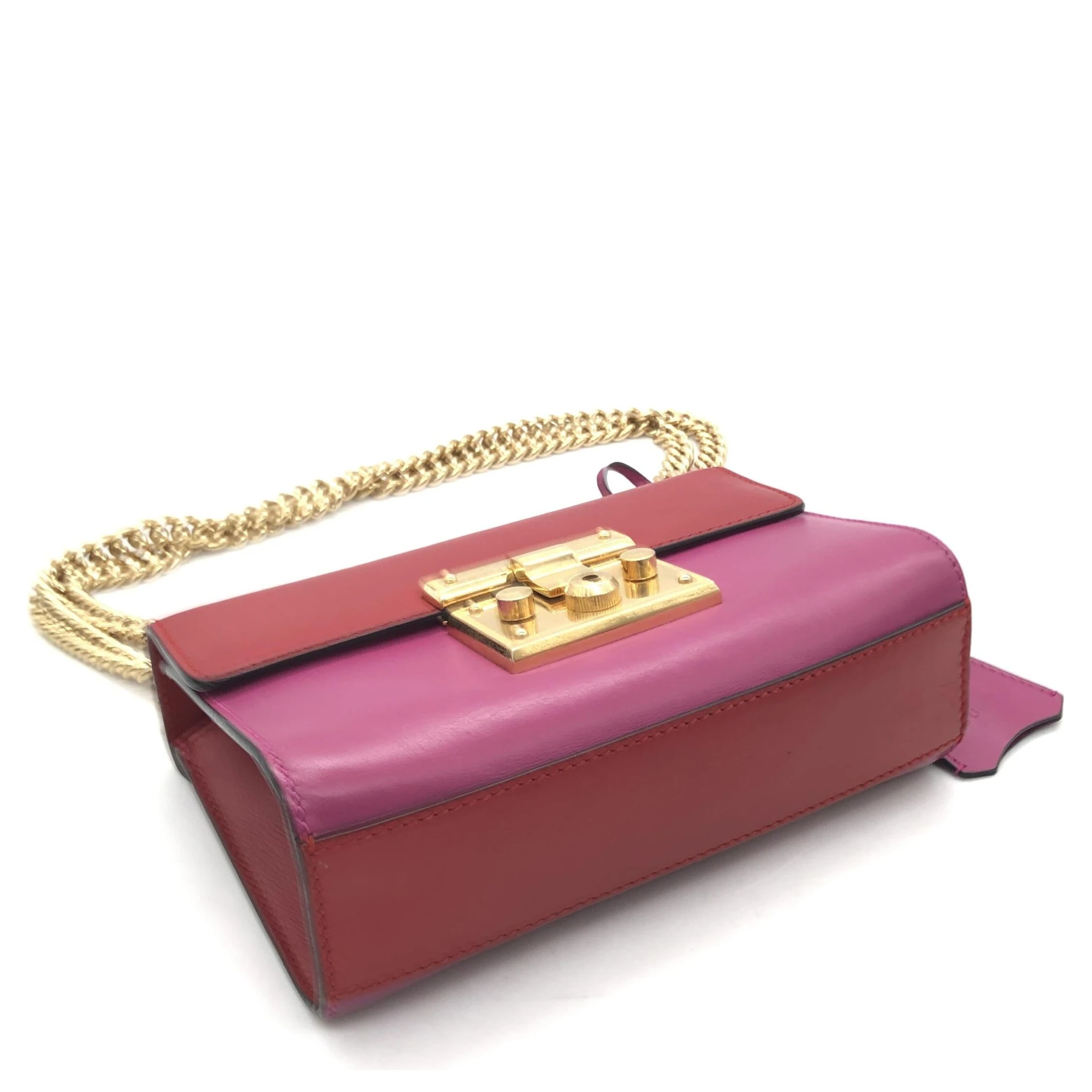 Padlock Crossbody Shoulder Bag In Pink