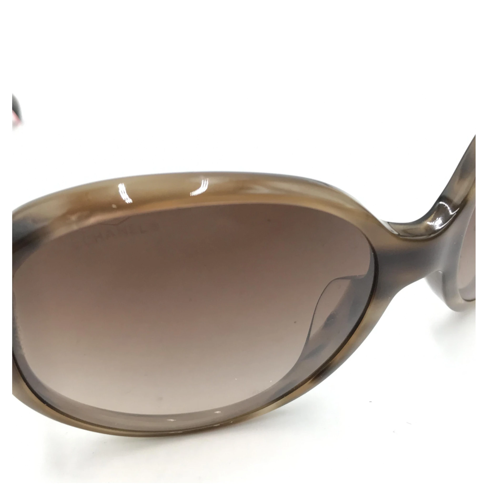 Oversized Gradient Brown Sunglasses