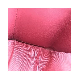 Pink Leather Quilted Flap Wallet