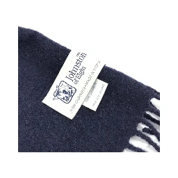 Navy Blue Soft Wool Scarf