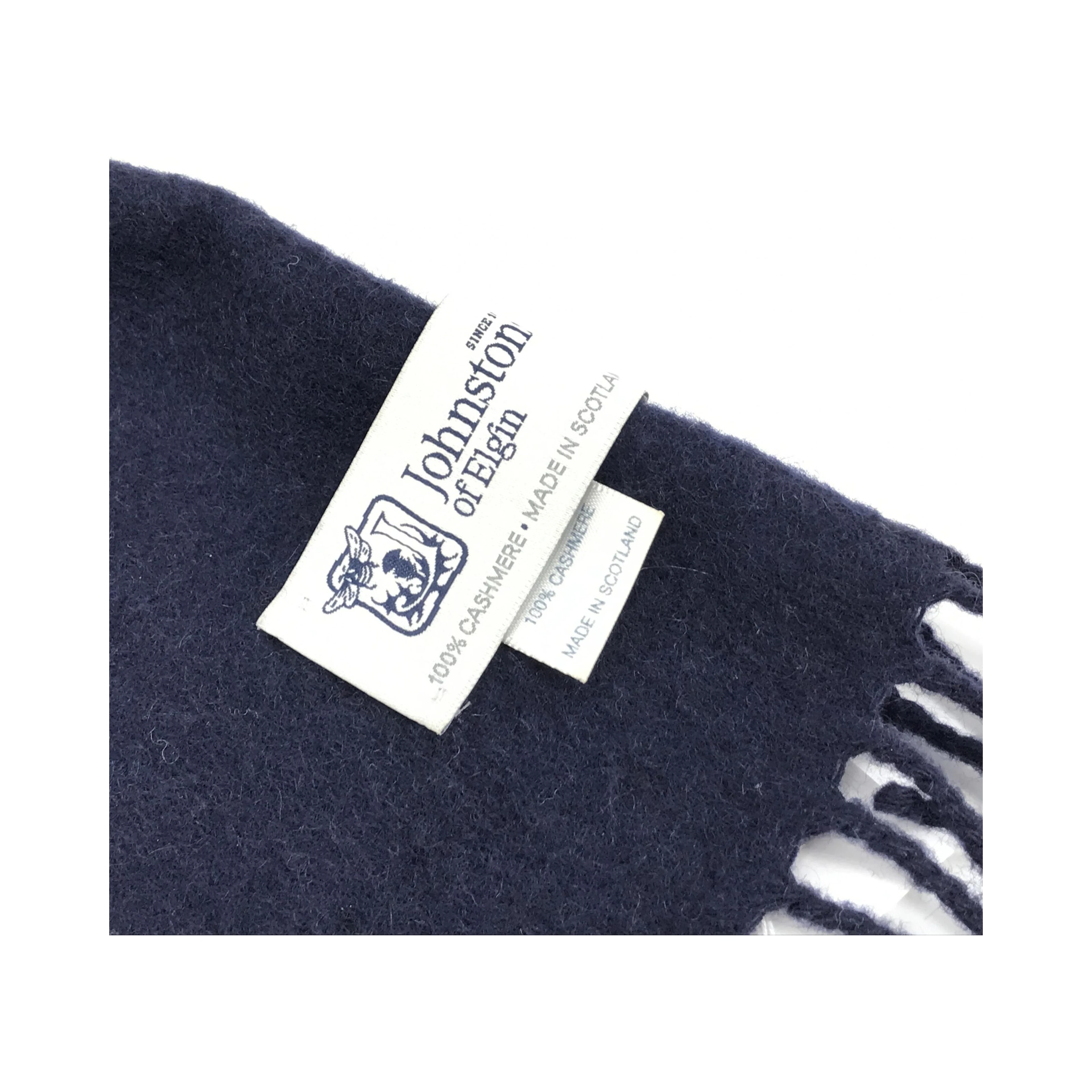 Navy Blue Soft Wool Scarf