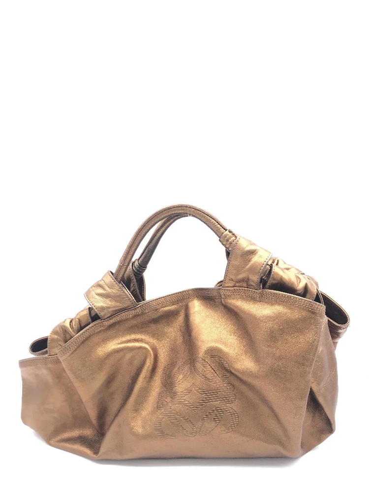Metallic Bronze Nappa Aire Beige Shoulder Bag alternative