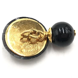 Matelasse Coco Mark Black Plastic Cufflinks