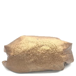 Metallic Bronze Nappa Aire Beige Shoulder Bag