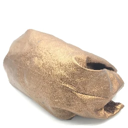 Metallic Bronze Nappa Aire Beige Shoulder Bag