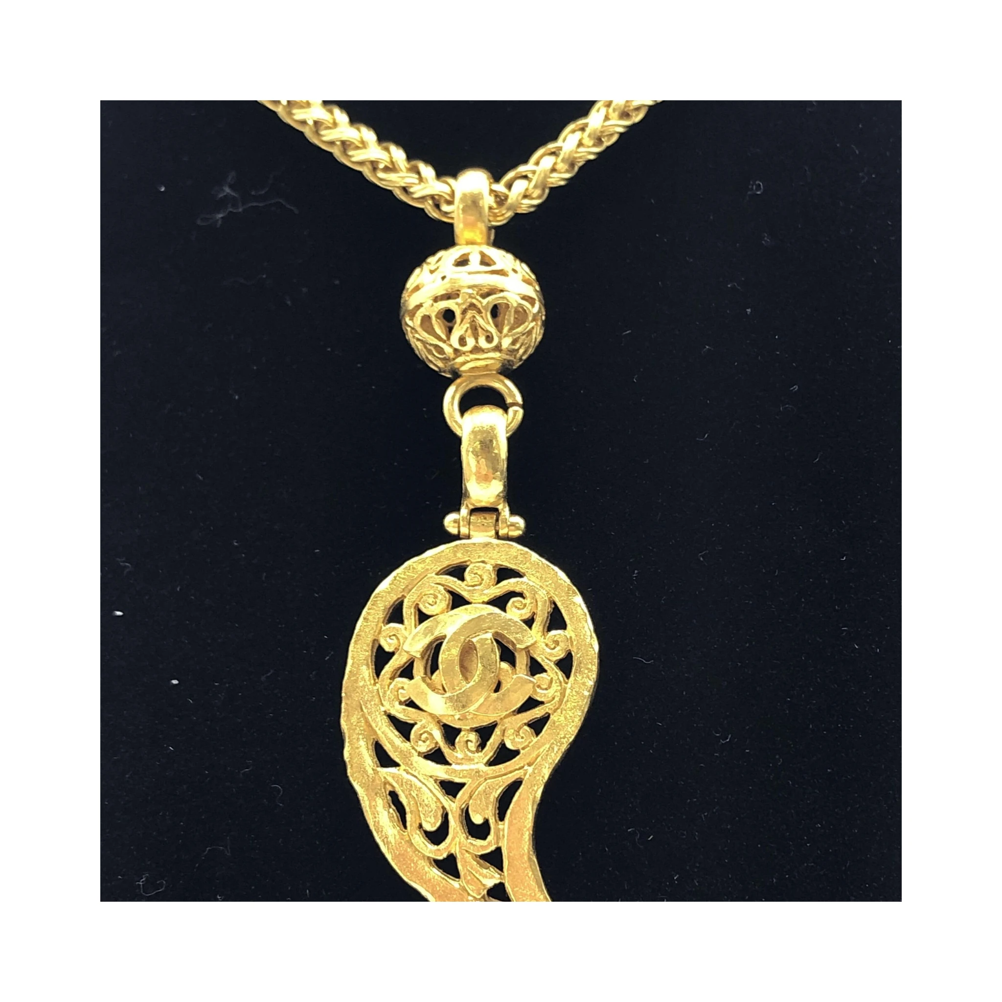 Gold Plated Coco Mark Necklace