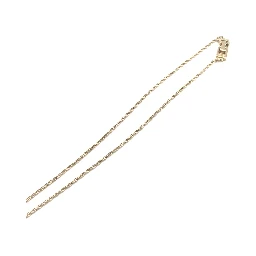 Gold Tone Bow Pendant Chain Necklace