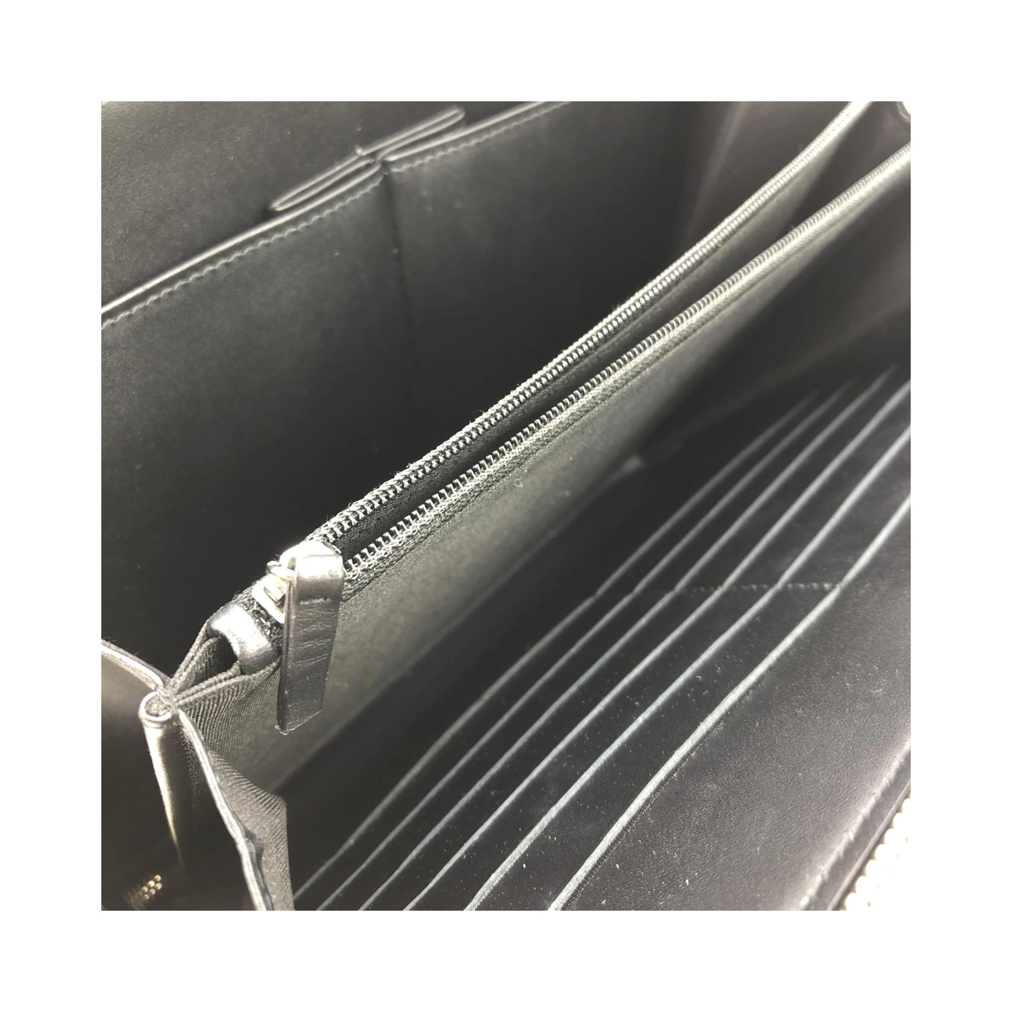 Gold Tone Votez Coco Zip Clutch