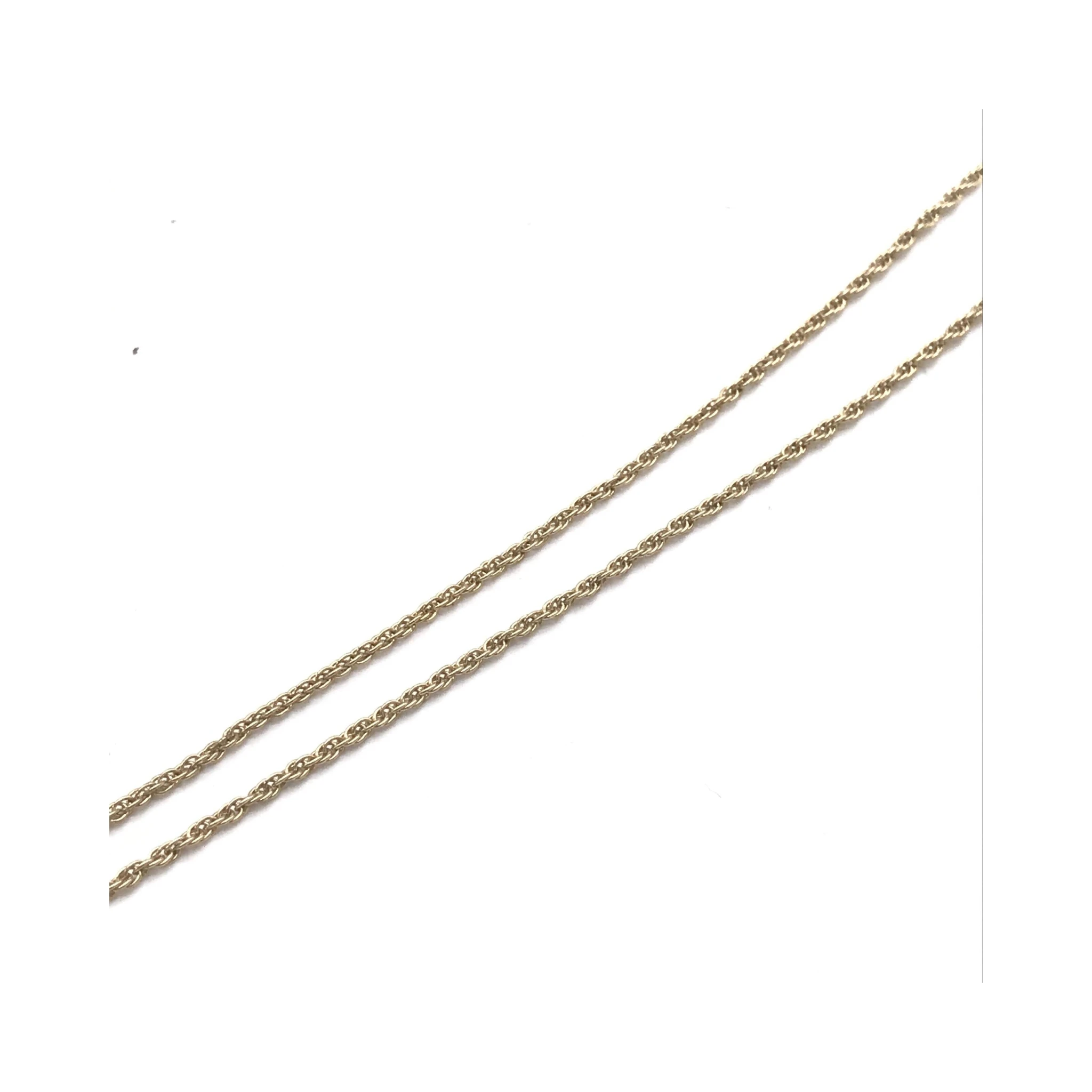 Gold Tone Bow Pendant Chain Necklace