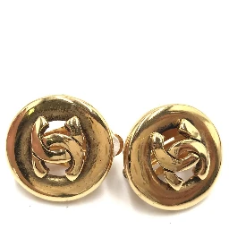 Gold Plated CC Clip-On Earrings