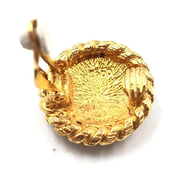 Gold Plated CC Clip On Earrings