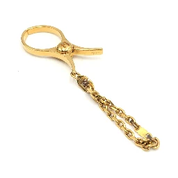 Gold Metal Glove Holder Keychain
