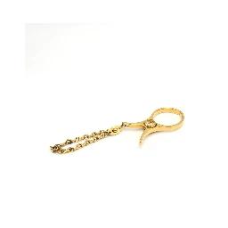 Gold Metal Glove Holder Keychain