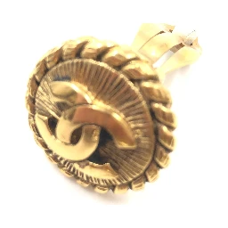 Gold Plated CC Clip On Earrings