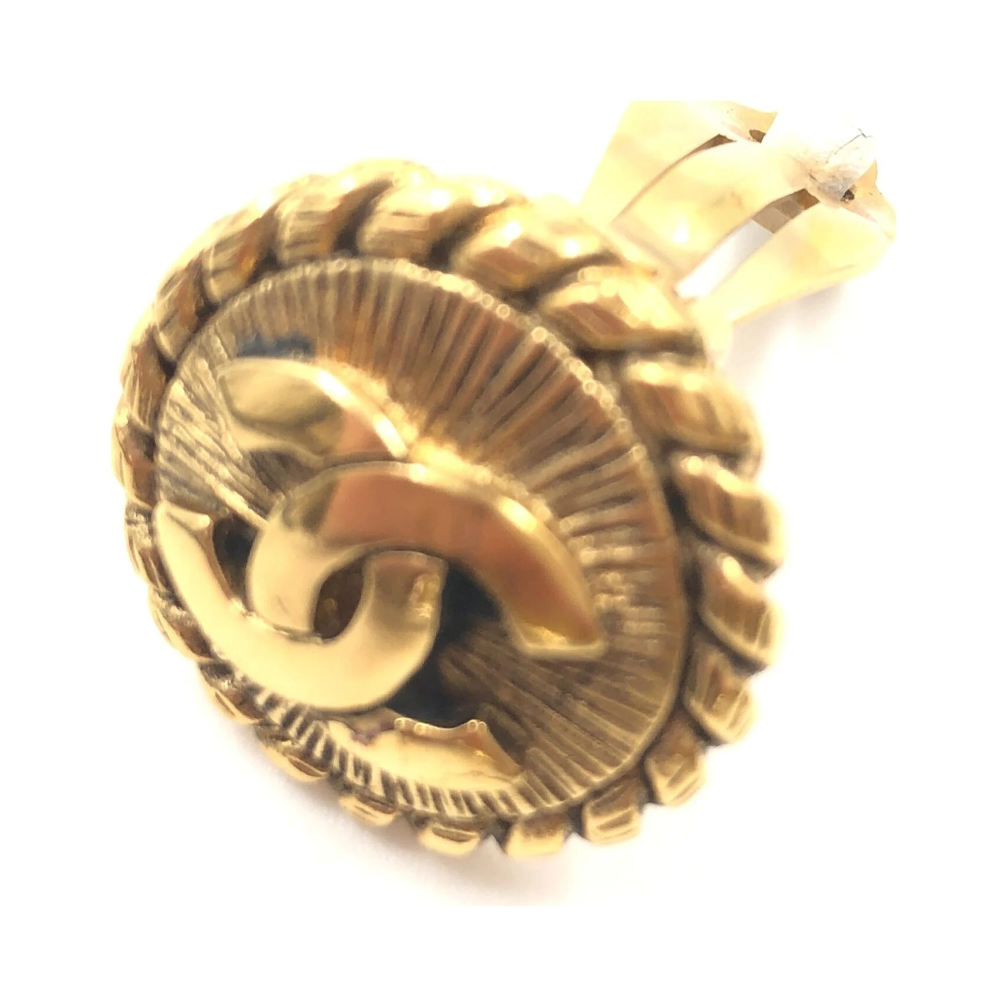 Gold Plated CC Clip On Earrings