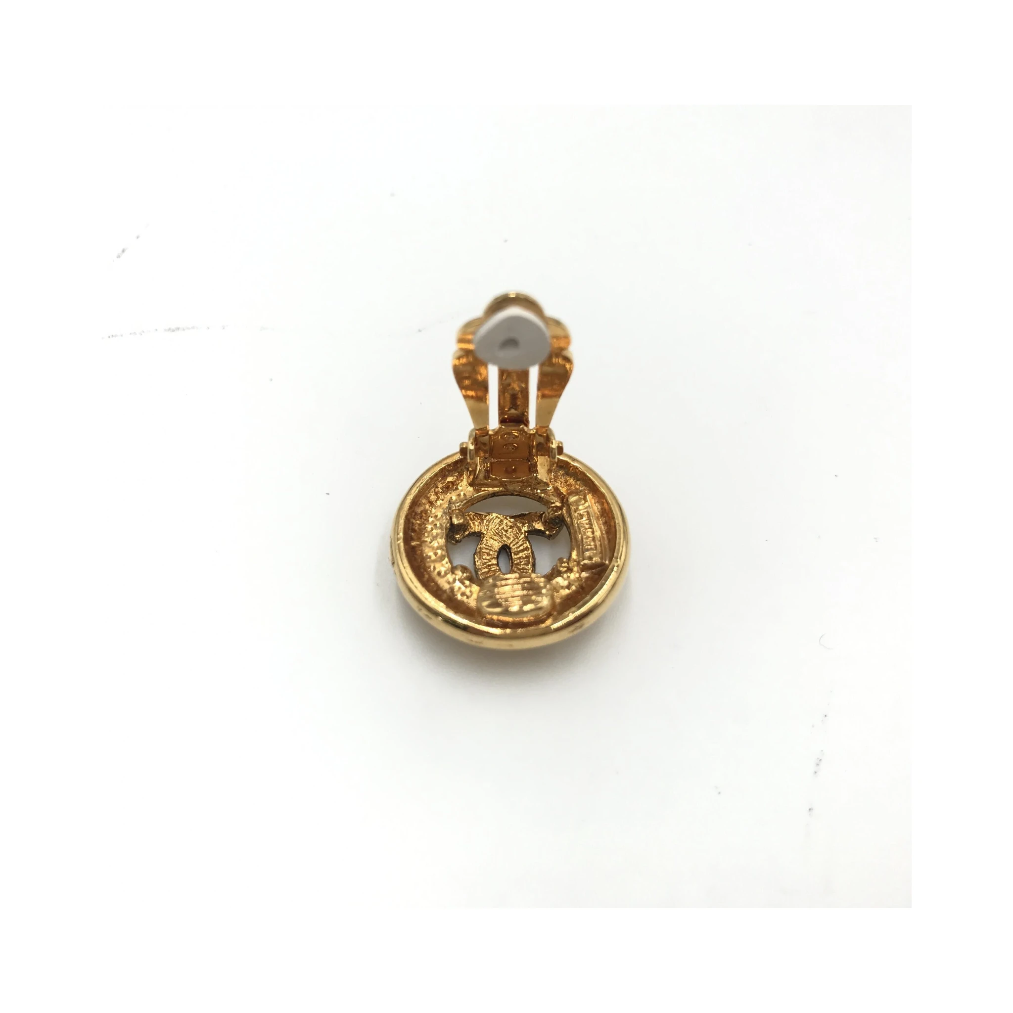 Gold Plated CC Clip-On Earrings