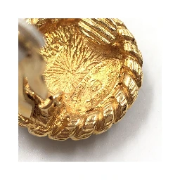 Gold Plated CC Clip On Earrings