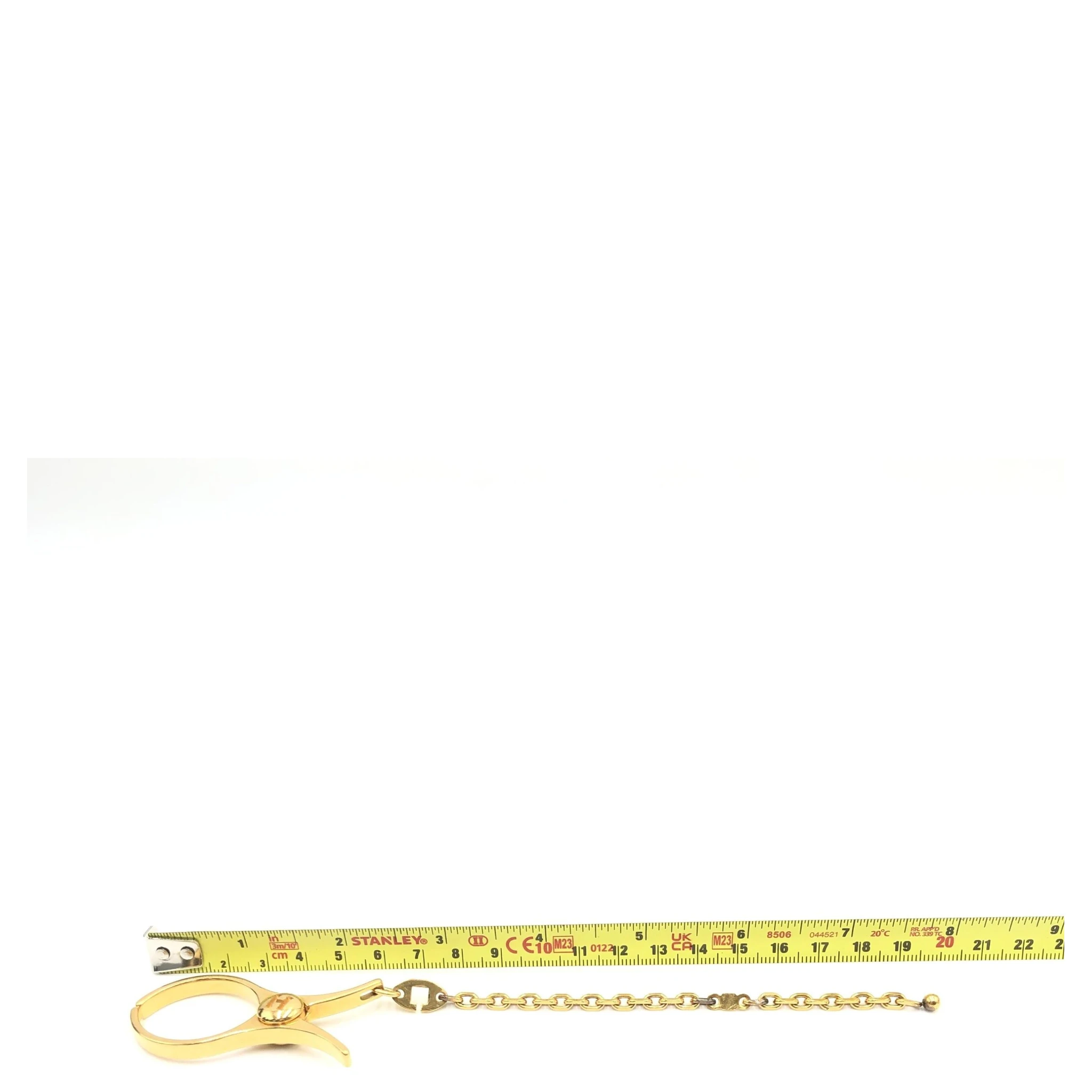 Gold Metal Glove Holder Keychain