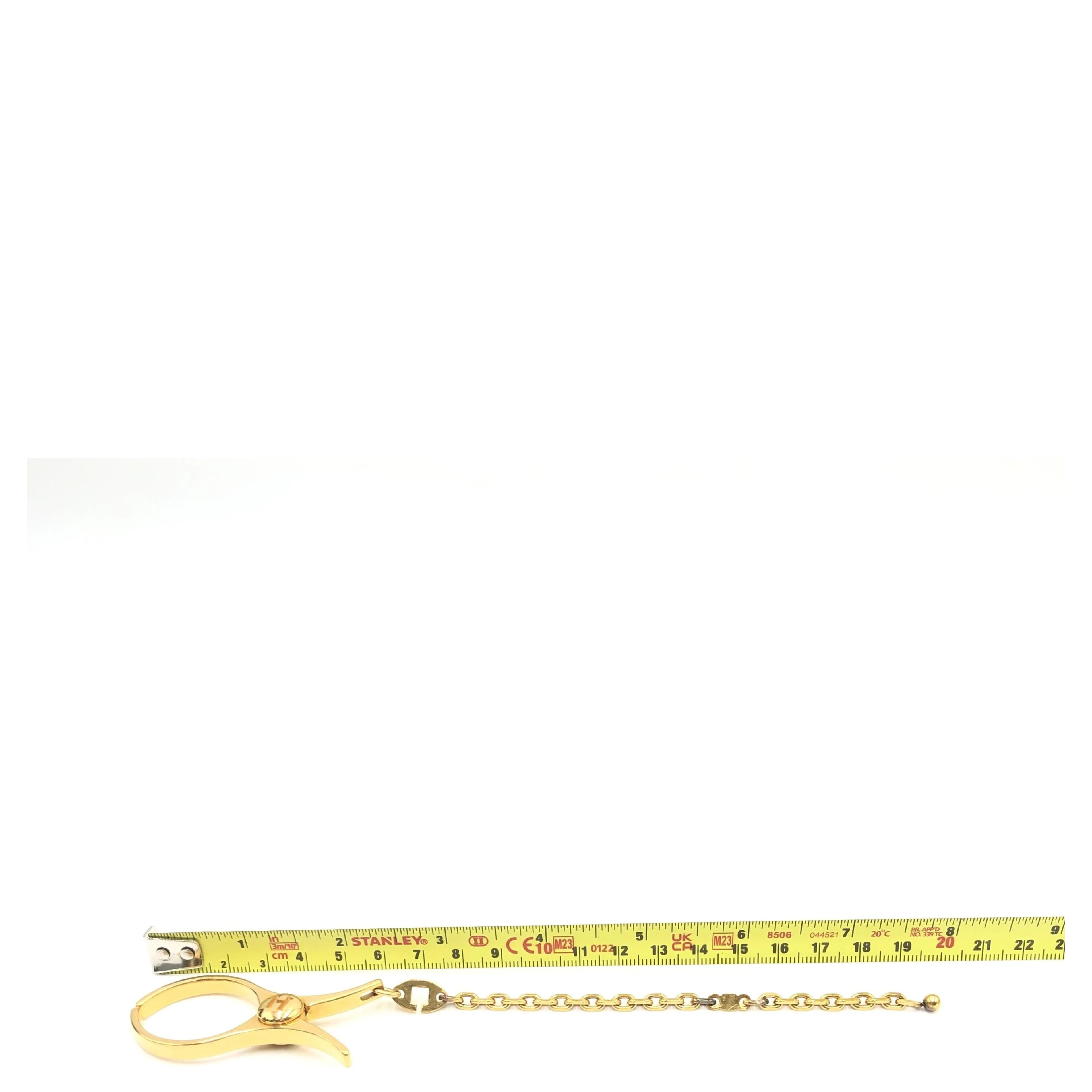 Gold Metal Glove Holder Keychain